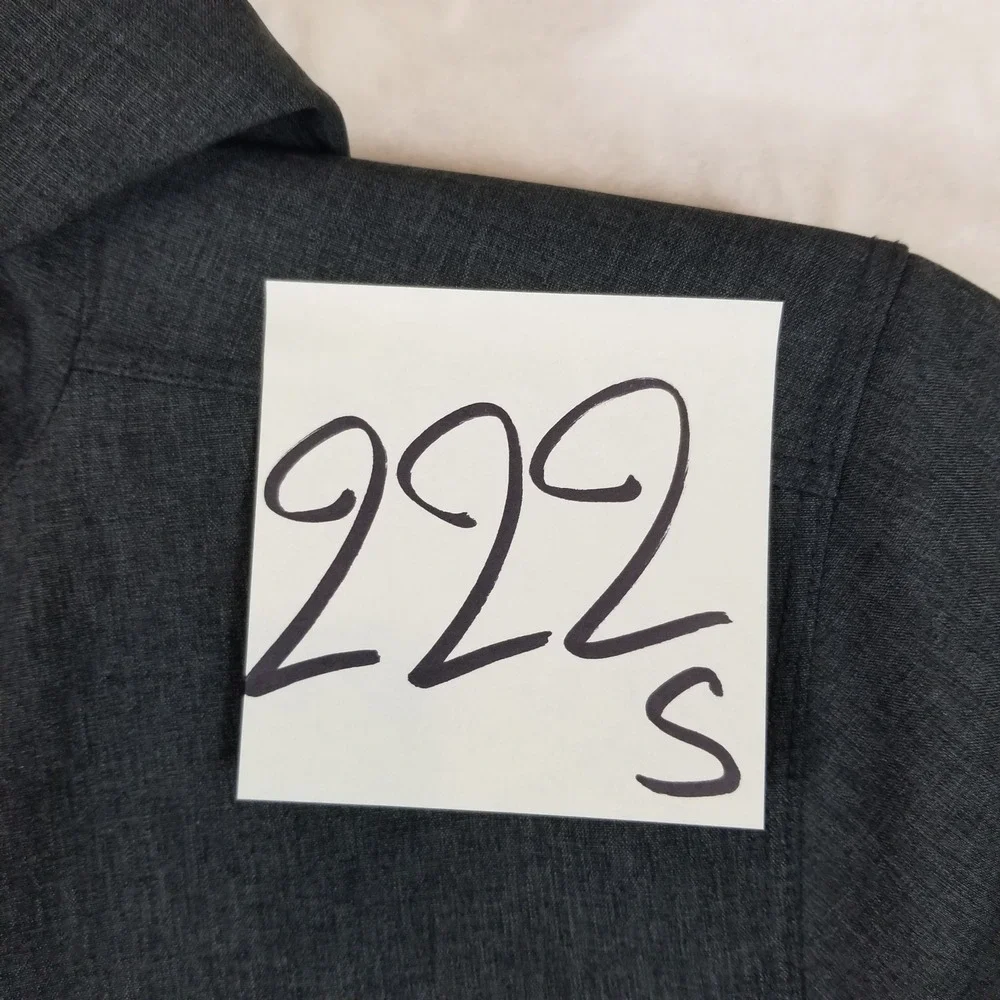 The North Face Hoodie Mens Medium Charcoal Gray Black Full Zip Tech Jacket